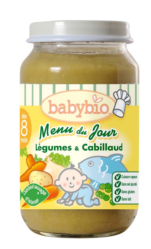 babybio蔬菜鱈魚泥
