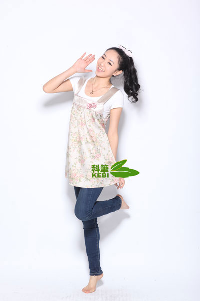 科筆銀纖維印花馬甲玫瑰花