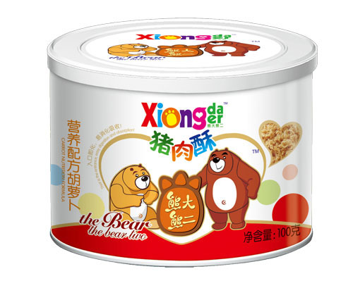 熊大熊二營養配方胡蘿卜豬肉酥