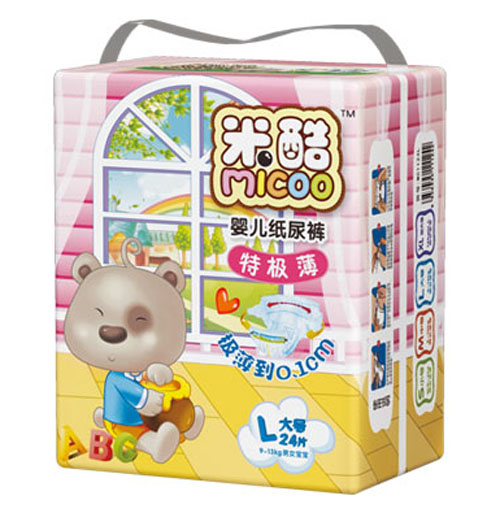 米酷特極薄嬰兒紙尿褲(大號)