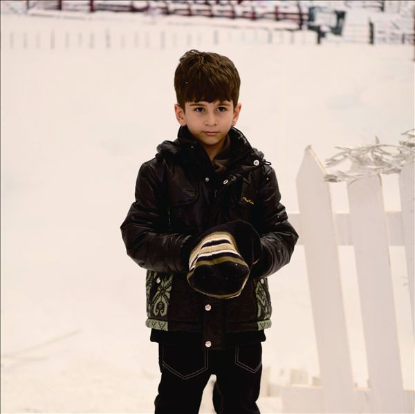 吉象貝兒男童冬季時尚羽絨