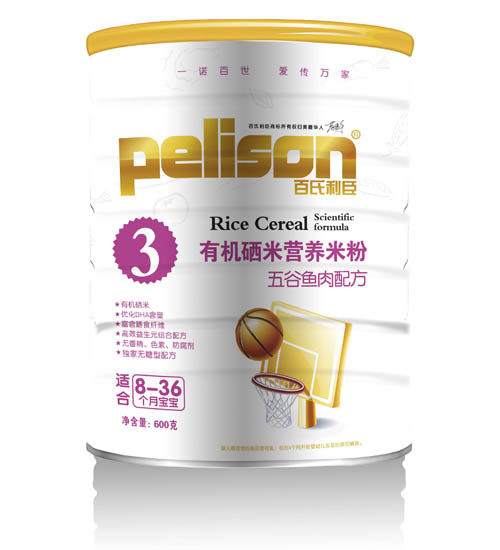 百氏利臣五谷魚肉配方有機硒營養米粉