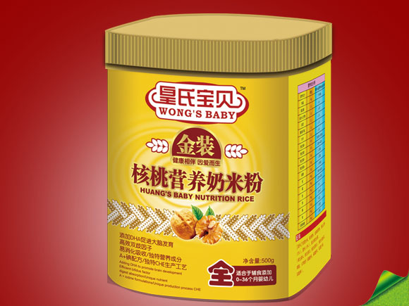 皇氏寶貝金裝核桃營養奶米粉全段