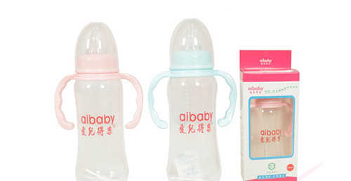 愛兒得樂240ml標口PP帶手柄奶瓶