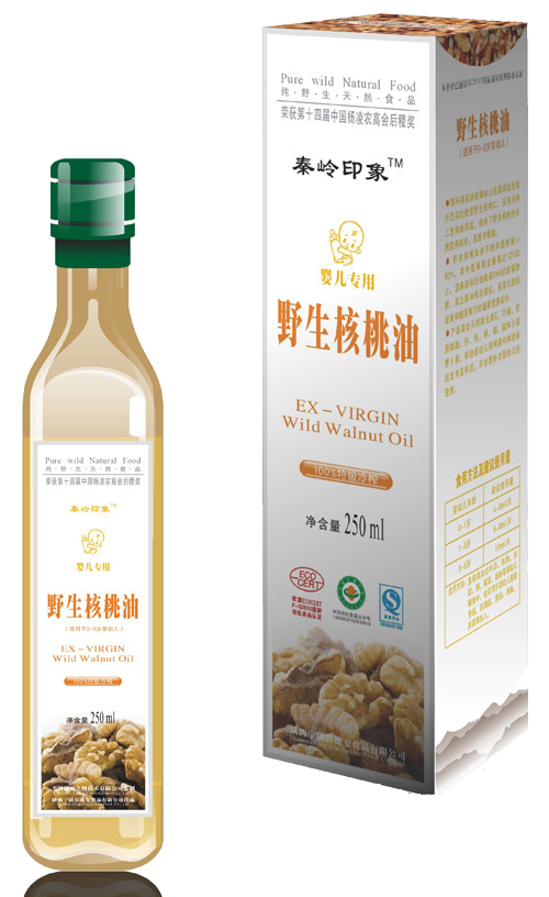 秦嶺印象嬰兒野生核桃油250ml