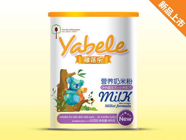 雅蓓樂DHA益生元+小米配方營養奶米粉