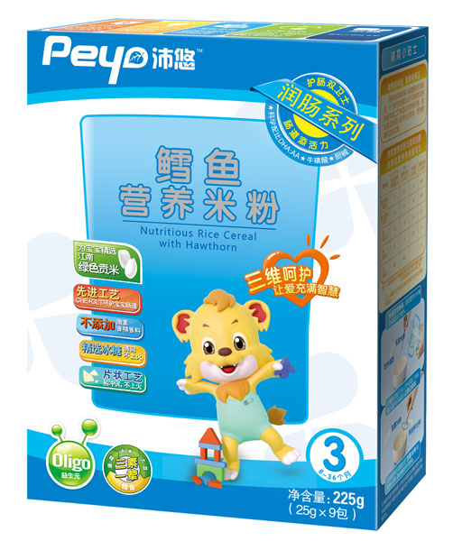 沛悠鱈魚潤腸營養米粉