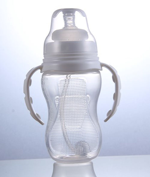 樂哈哈寬口弧形260毫升PP奶瓶