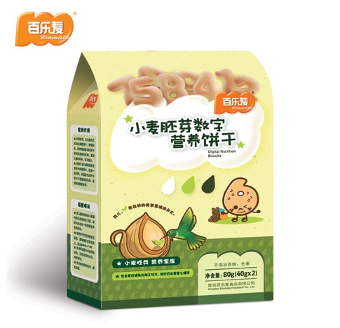 百樂麥小麥胚芽數字營養餅干