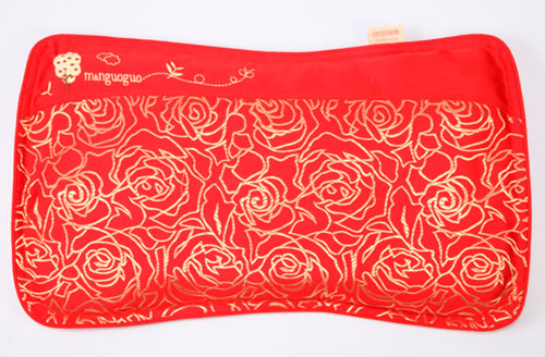 咪呢果果嬰幼兒護型功能枕3個月-1歲半棗紅色