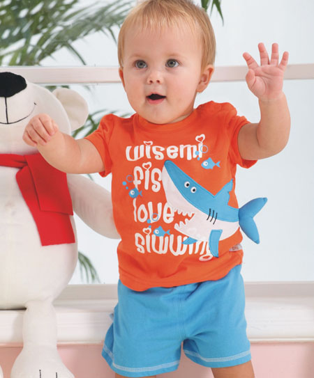 威斯米寶寶海豚圖案套裝