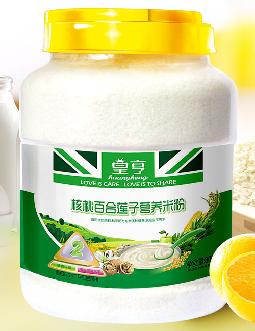 皇亨核桃百合蓮子營養米粉