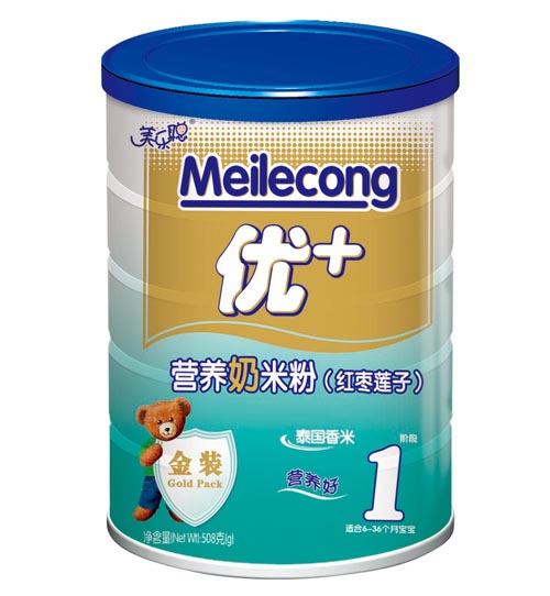 美樂聰紅棗蓮子營養奶米粉1段