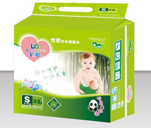 倍愛(ài)特柔超薄竹炭芯片紙尿片XL碼
