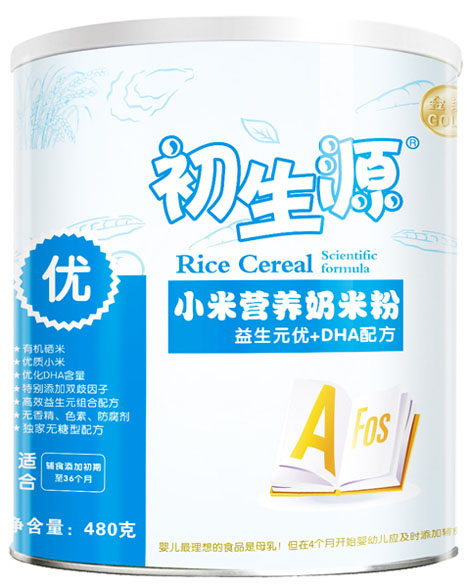 初生源益生元優+DHA小米奶米粉優段