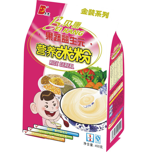 貝康果蔬益生元營養米粉1段