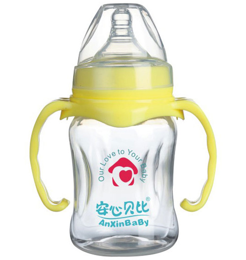 安心貝比雙柄寬口弧形奶瓶180ml