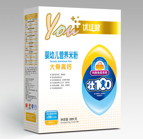 優佳健大骨高鈣嬰幼兒營養米粉盒裝
