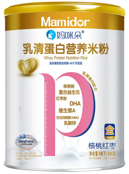 媽咪朵核桃紅棗乳清蛋白營養米粉罐裝