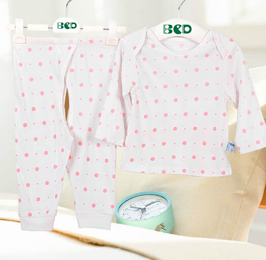 貝茜蒂白色波點純棉內衣套裝