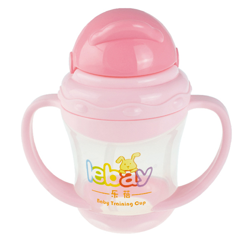 樂蓓嬰幼兒學飲杯6915白粉紅色