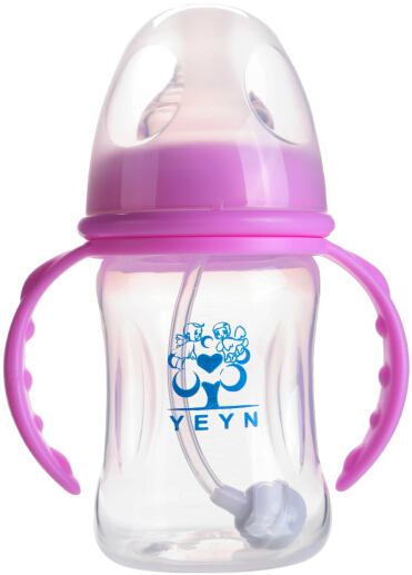 優兒優女210ml寬口有柄自動PP奶瓶