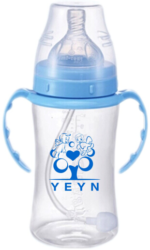 優兒優女180ml寬口有柄自動PP奶瓶