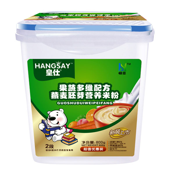 皇仕果蔬多維配方燕麥胚芽營養(yǎng)米粉