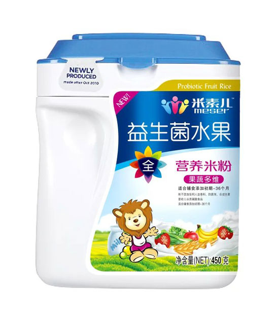 米素兒益生菌水果果蔬多維營養米粉聽裝