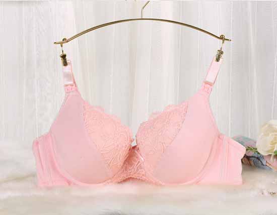 元曼自由自我520蕾絲全棉哺乳內衣(粉紅色)