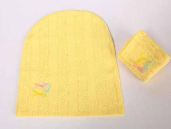 元曼孕產期防頭風帽子(黃色)