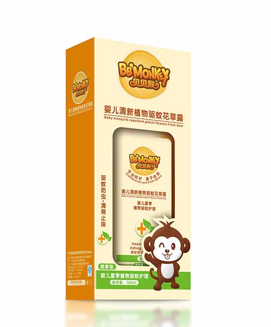 貝貝猴嬰兒清新植物驅蚊花草露