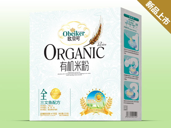 歐貝可三文魚有機米粉盒裝