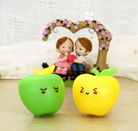 柯麗雅趣味蘋果插電開關小夜燈