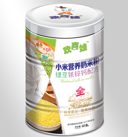 歡喜娃綠豆鐵鋅鈣配方小米營養奶米粉