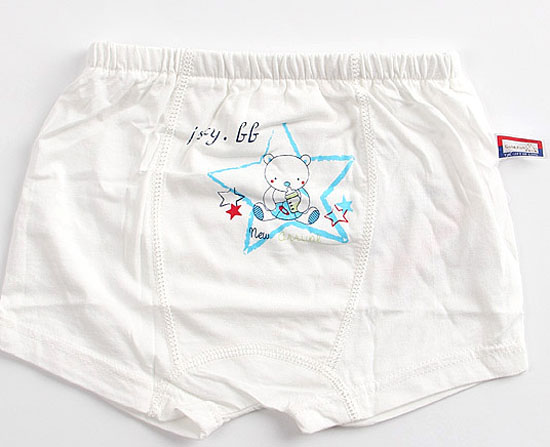 金色小魚單面麻塞爾纖維嬰童內褲