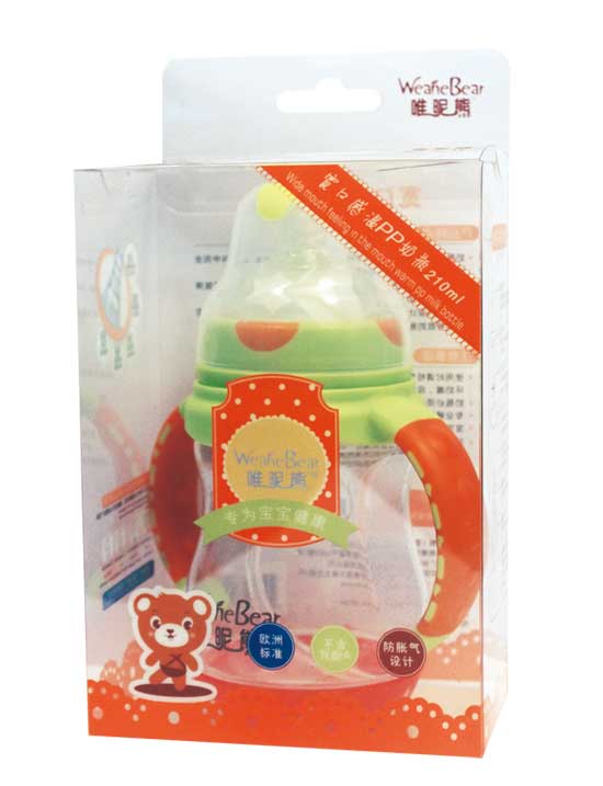 唯昵熊寬口感溫210ml奶瓶