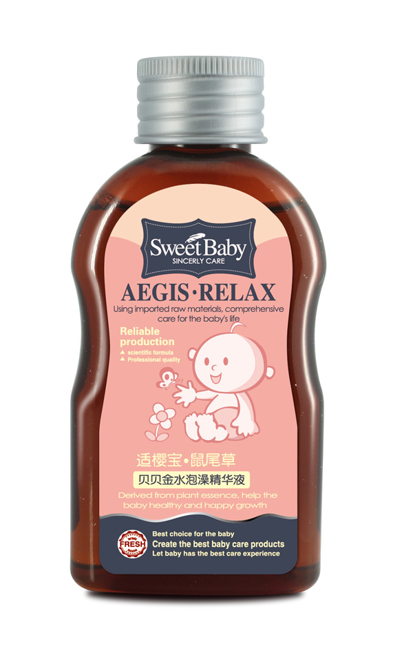 適櫻寶鼠尾草貝貝金水泡澡精華液貼標