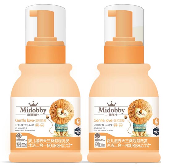 小獅多比嬰兒滋養天蘭葵泡泡洗發沐浴二合一300ML