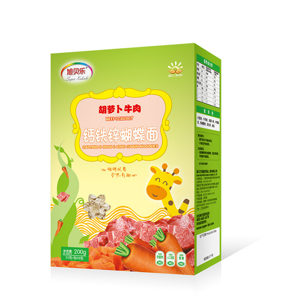 旭貝樂蝴蝶面(胡蘿卜牛肉)