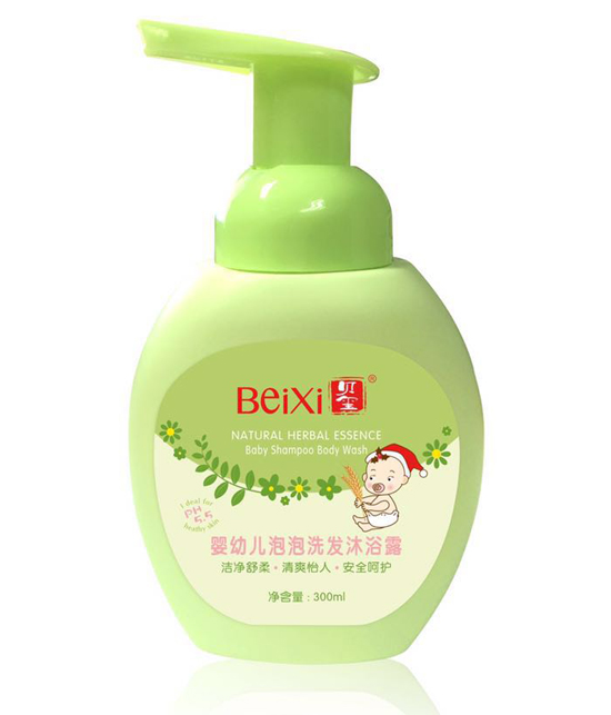貝璽嬰幼兒泡泡洗發沐浴露