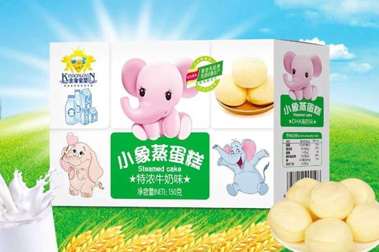 金盾愛嬰扇貝蒸蛋糕特濃牛奶味