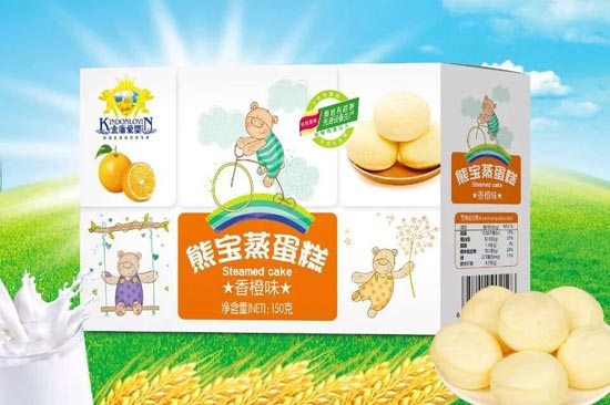 金盾愛嬰扇貝蒸蛋糕香橙味