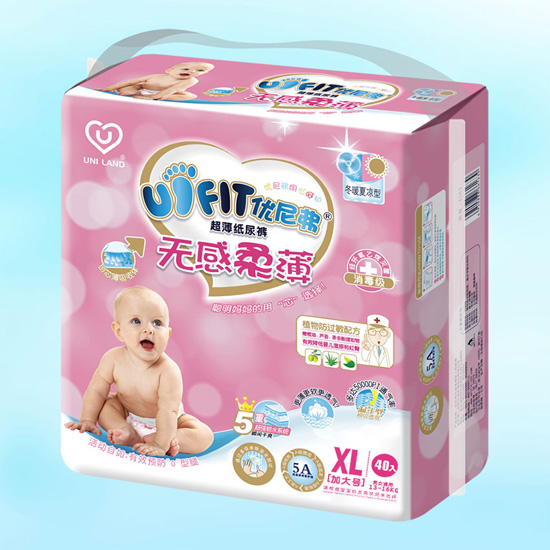 優尼弗無感柔薄嬰兒紙尿褲XL碼40入