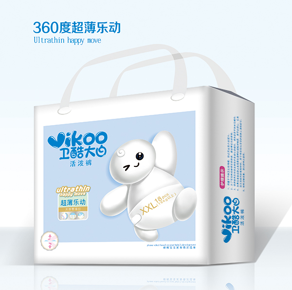 衛酷大白活潑褲XXL碼18片