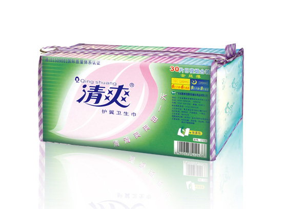 清爽水晶系列—30片日夜組合裝全絲薄衛生巾