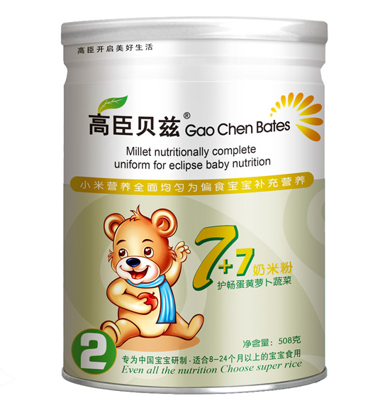 高臣貝茲7+7奶米粉(護腸蛋黃蘿卜蔬菜)2段