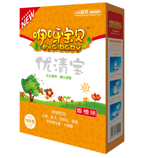 咿呀寶貝咿呀寶貝優清寶香橙味盒裝