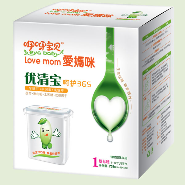 咿呀寶貝呵護365草莓味優清寶1段