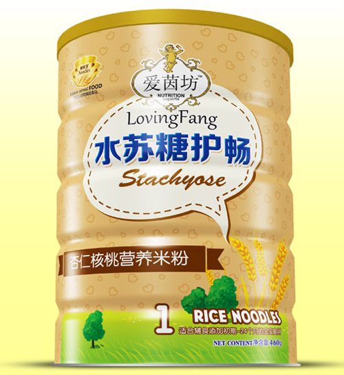 愛茵坊杏仁核桃水蘇糖護暢米粉鐵聽1段